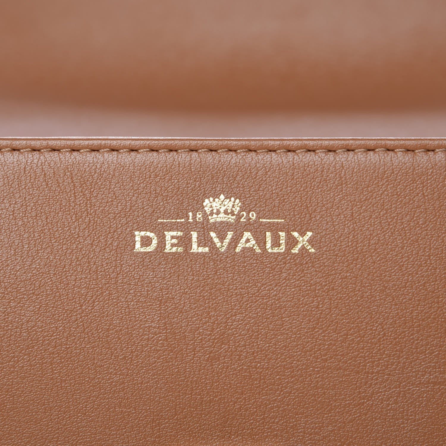 Delvaux Smooth Calfskin GM Tempete Satchel Camel 6 of 10