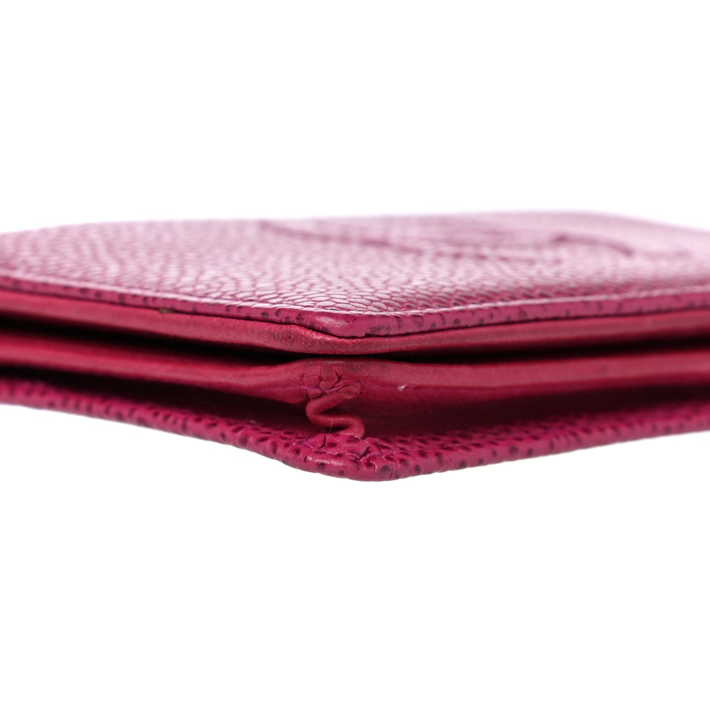 Caviar Timeless CC Card Holder Wallet Dark Pink