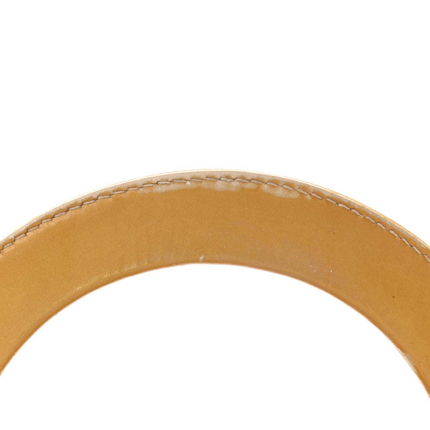 Patent Cannage Stitched Medium Lady Dior Dark Beige