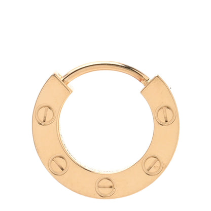 Cartier 18K Yellow Gold Single LOVE Hoop Earring 1 of 4