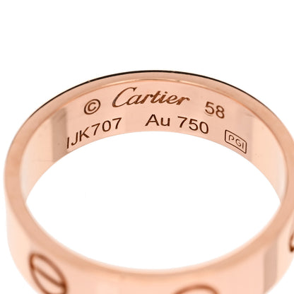 Cartier 18K Pink Gold 5.5mm LOVE Ring 58 8.5 4 of 4