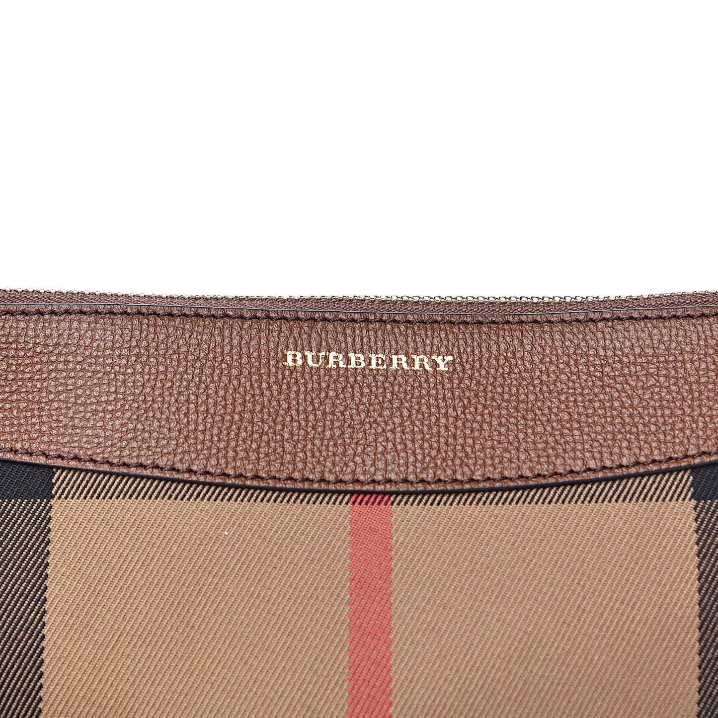 House Check Derby Peyton Crossbody Clutch Bag Tan