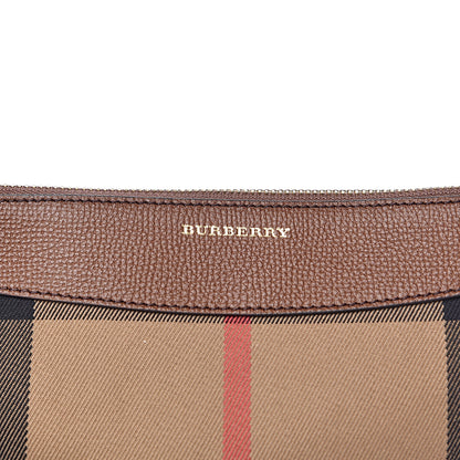 Burberry House Check Derby Peyton Crossbody Clutch Bag Tan 11 of 11