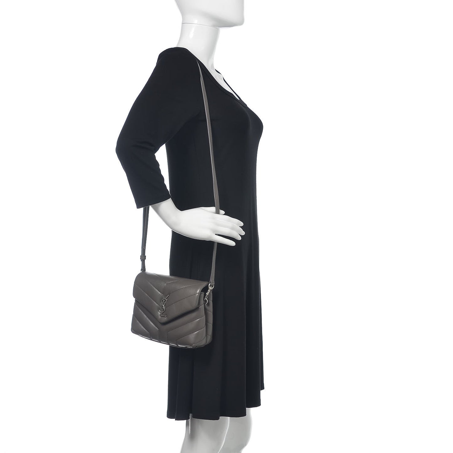 Calfskin Y Quilted Monogram Toy Loulou Crossbody Bag Earth
