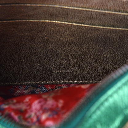 Gucci Laminated Nappa Trapuntata Mini Zumi Dome Shoulder Bag Rosso Jasmine Green Rame 6 of 9