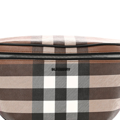 Burberry E-canvas Check Bum Bag Dark Birch Brown 7 of 9