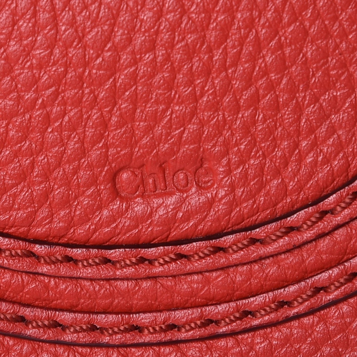 Calfskin Mini Marcie Round Crossbody Bag Red