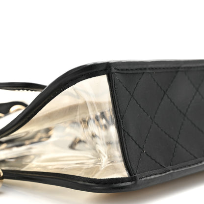 Chanel Lambskin PVC Sand By The Sea Flap With Pearl Strap Black 9 of 11
