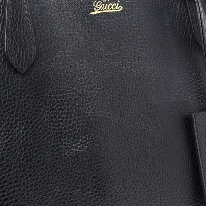 Gucci Pebbled Calfskin Medium Swing Tote Black 11 of 14