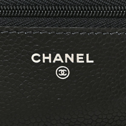 Chanel Caviar Quilted Wallet on Chain WOC Black 6 of 9