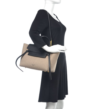 Celine Felt Smooth Calfskin Mini Belt Bag Beige 2 of 18