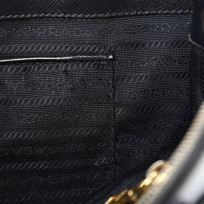 Prada Saffiano Small Galleria Double Zip Tote Black 11 of 29