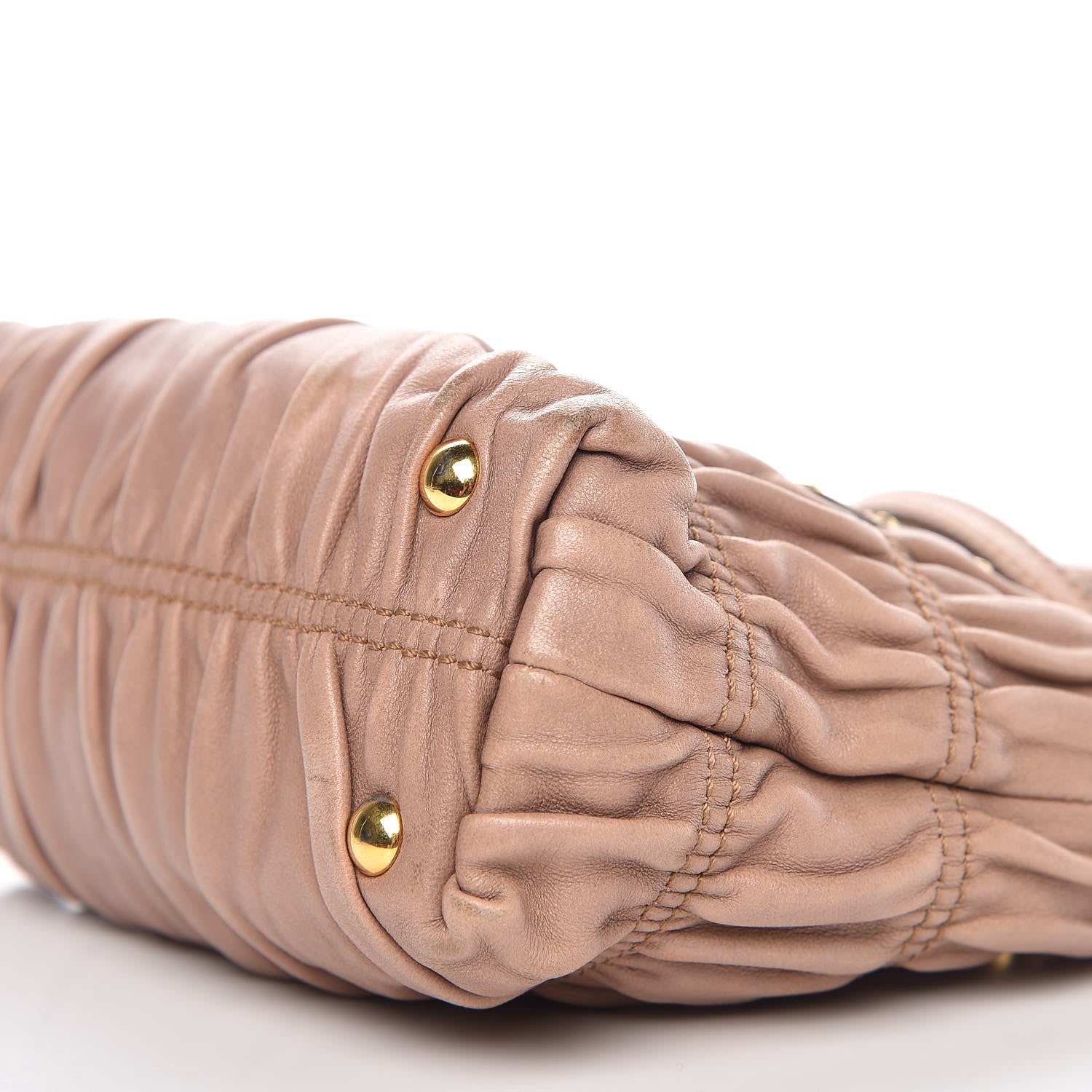 Prada Nappa Gaufre Mini Crossbody Bag Cammeo 9 of 10