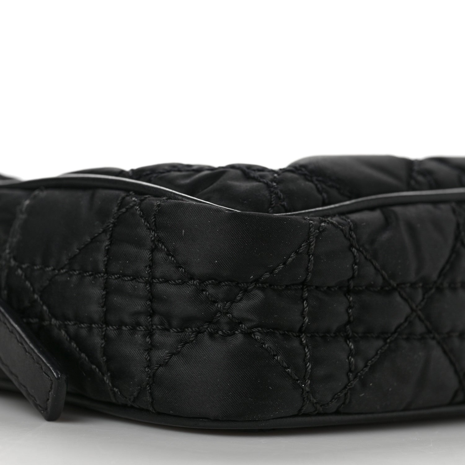 Christian Dior Nylon Cannage Zipped Pouch Black 7 of 8