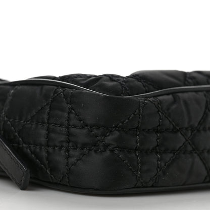 Christian Dior Nylon Cannage Zipped Pouch Black 7 of 8