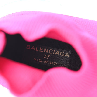 Balenciaga Nylon Knit Womens BB Speed Sneakers 37 Rose Fluo 7 of 8
