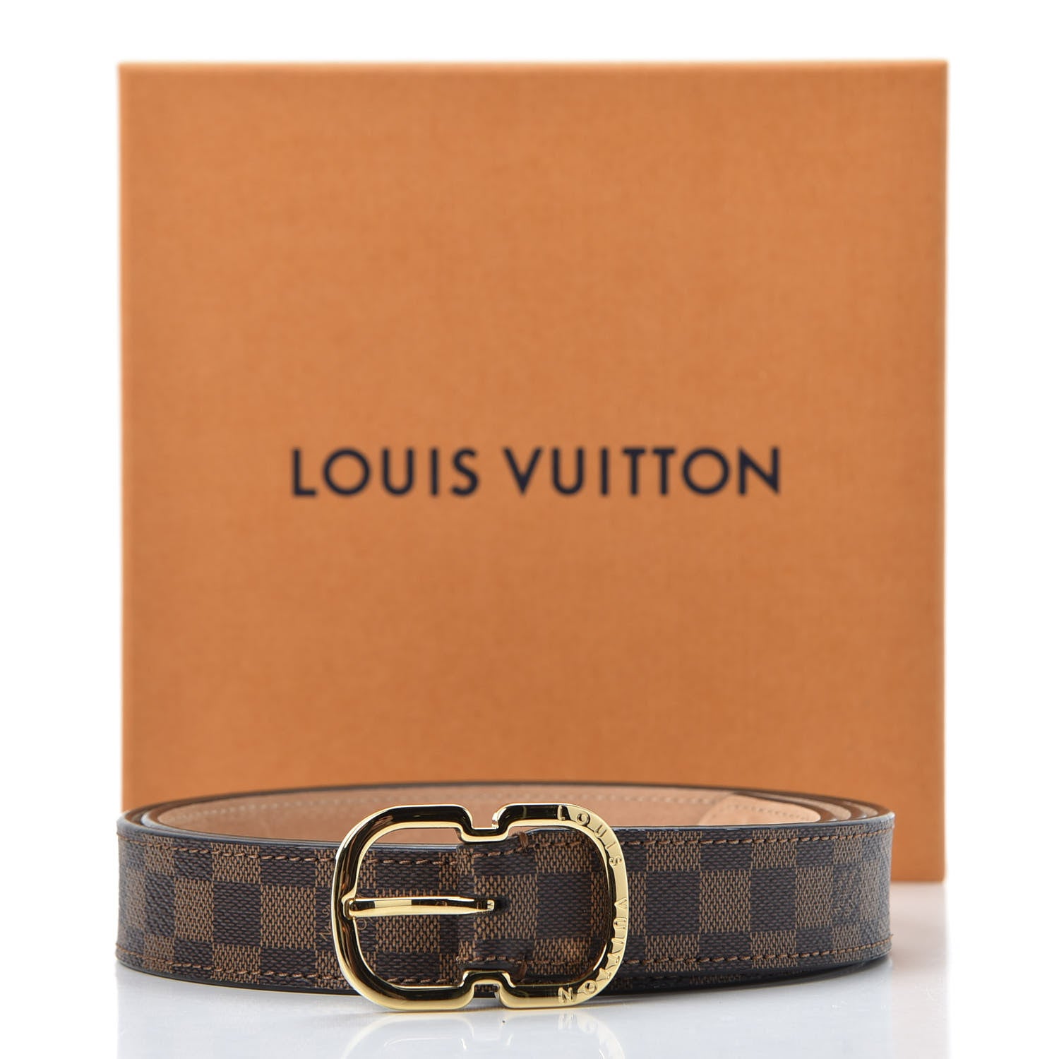 Louis Vuitton Damier Ebene Mini 25mm Belt 85 34 6 of 6