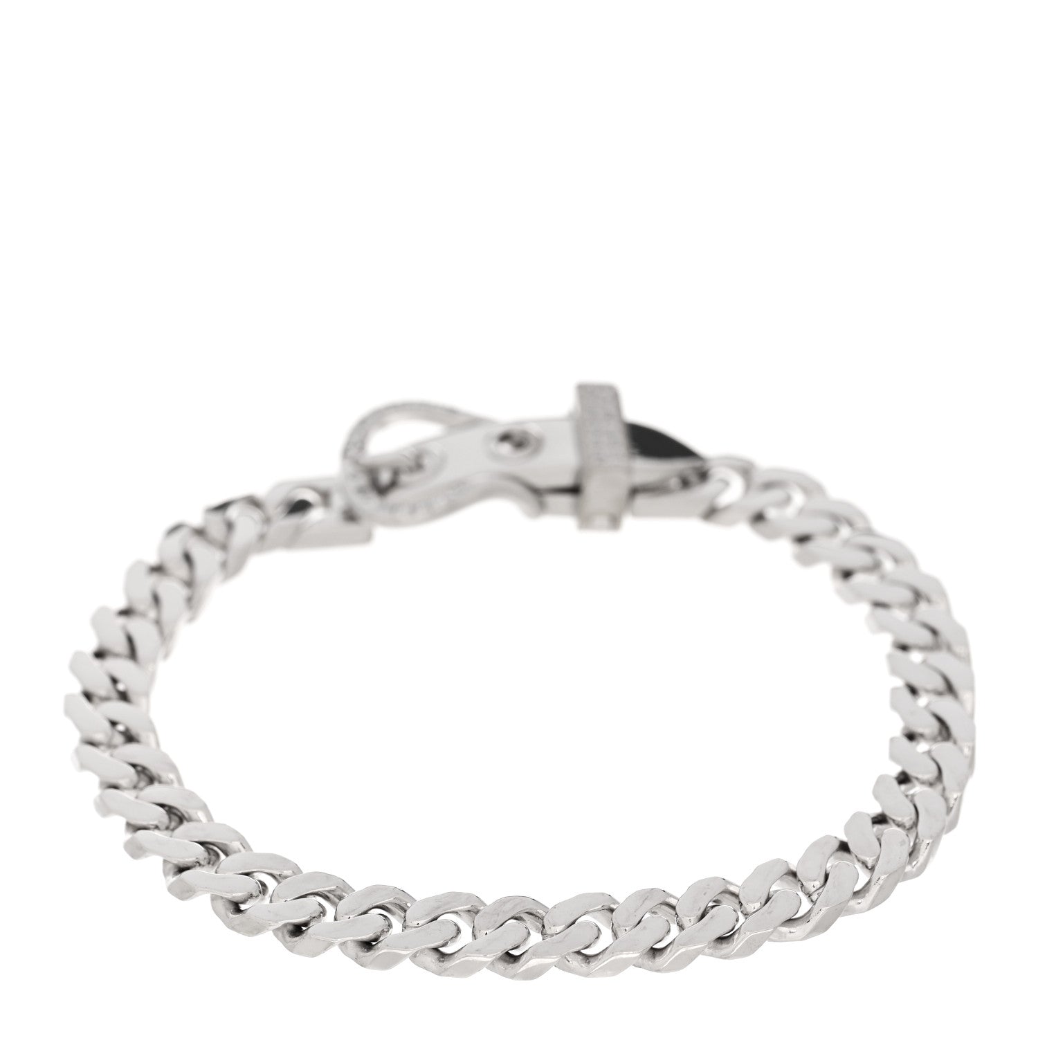 Hermes 18K White Gold Diamond TPM Boucle Sellier Bracelet ST 2 of 4