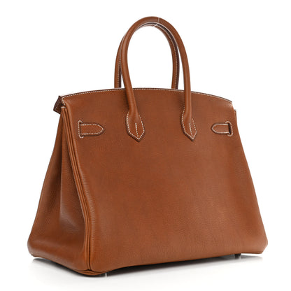 Hermes Natural Barenia Faubourg Birkin 35 Fauve 3 of 13