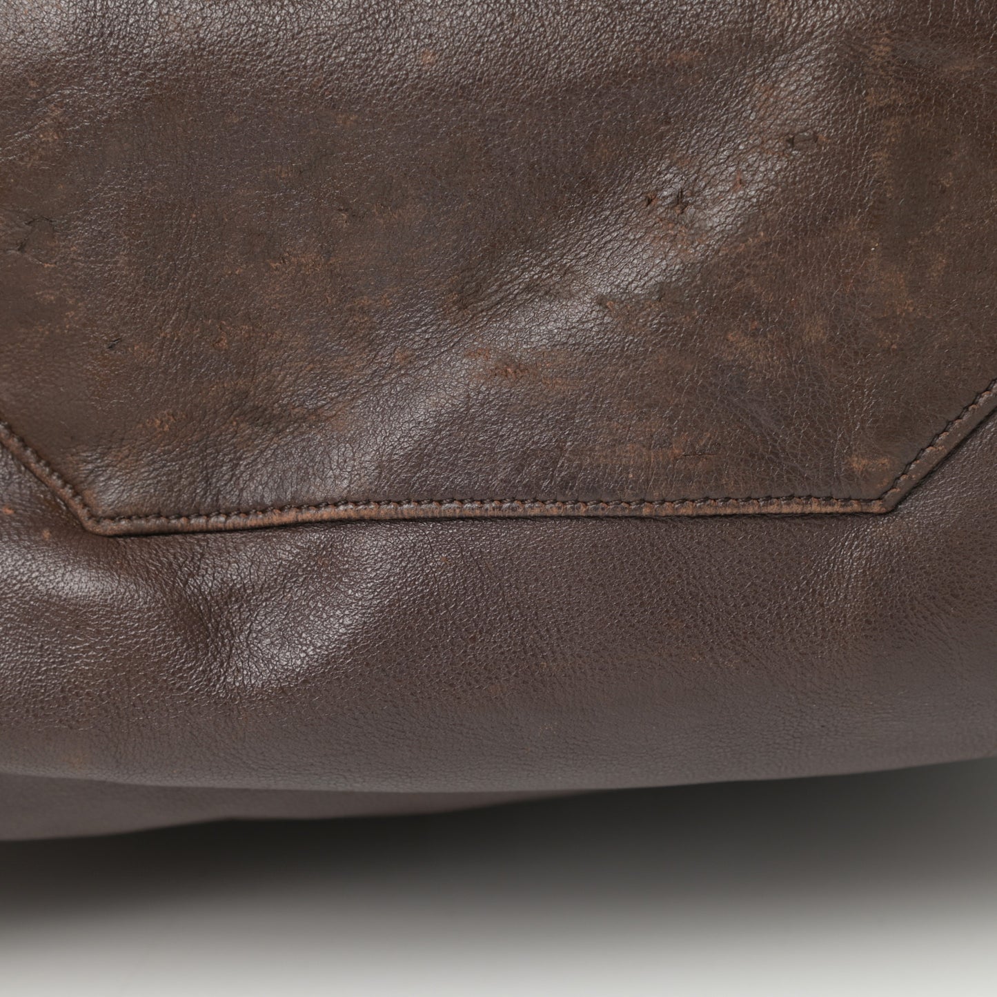 Lambskin Vertical Cabas Brown