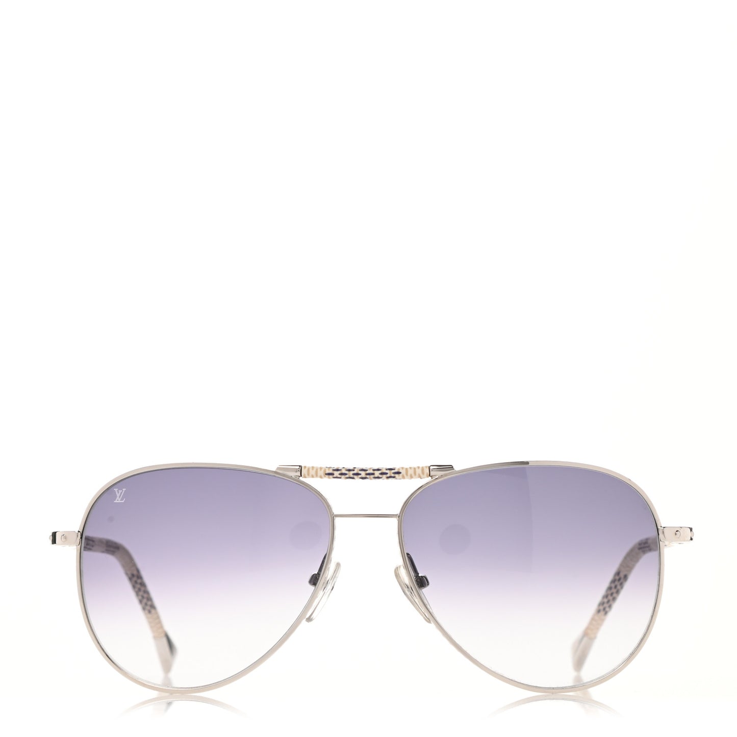 Damier Azur Conspiration Pilote Aviator Sunglasses Z0203U