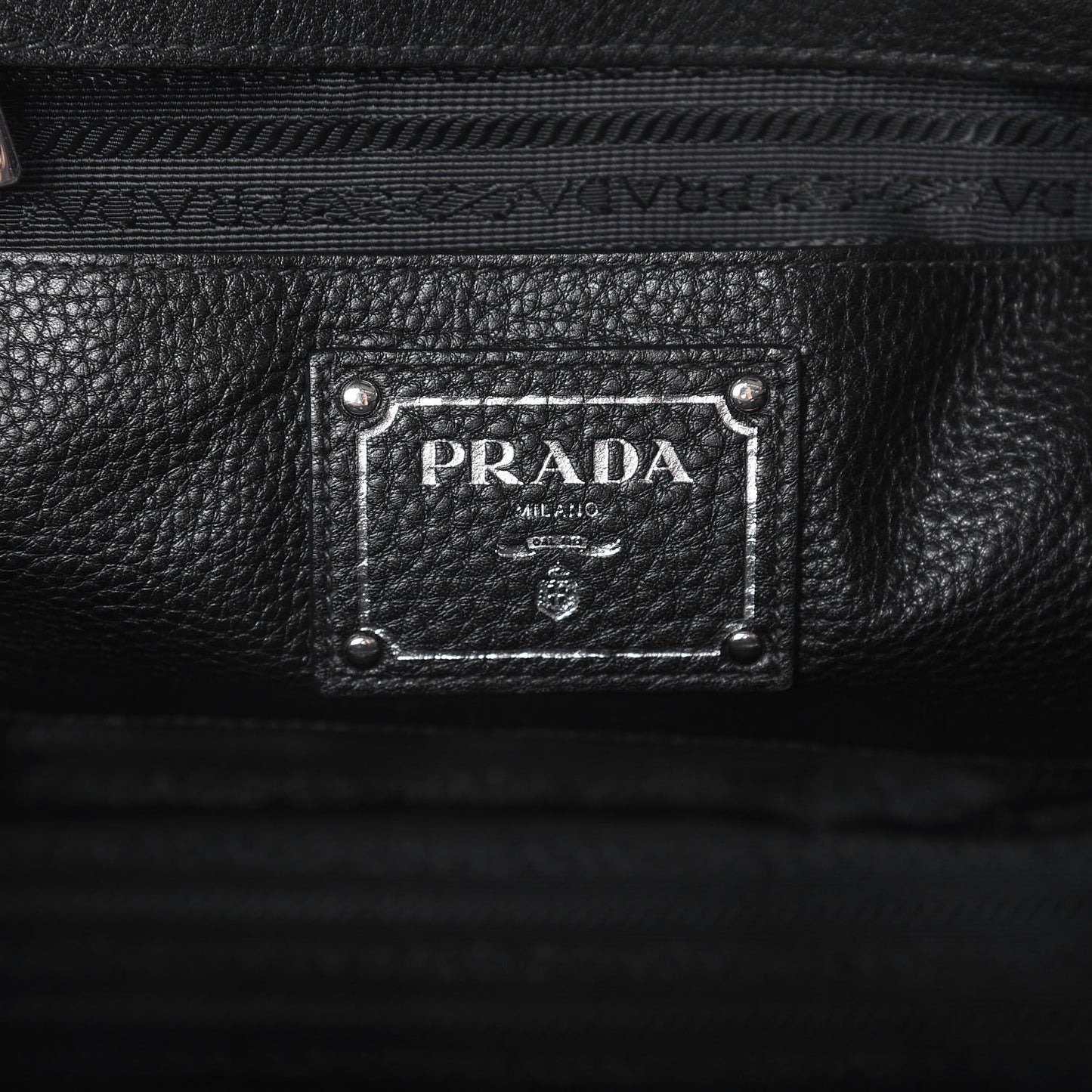 Vitello Phenix Shopping Tote Black