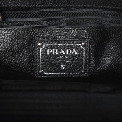 Prada Vitello Phenix Shopping Tote Black 7 of 10