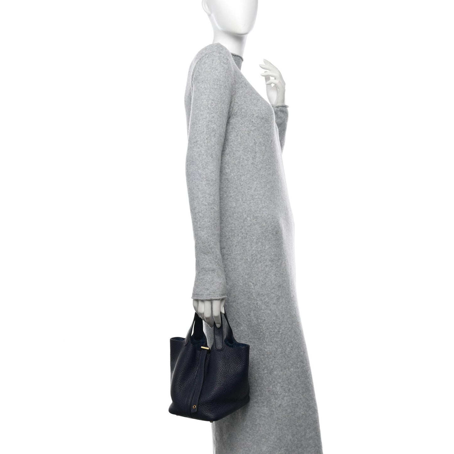 Taurillon Clemence Picotin Lock 18 PM Bleu Nuit