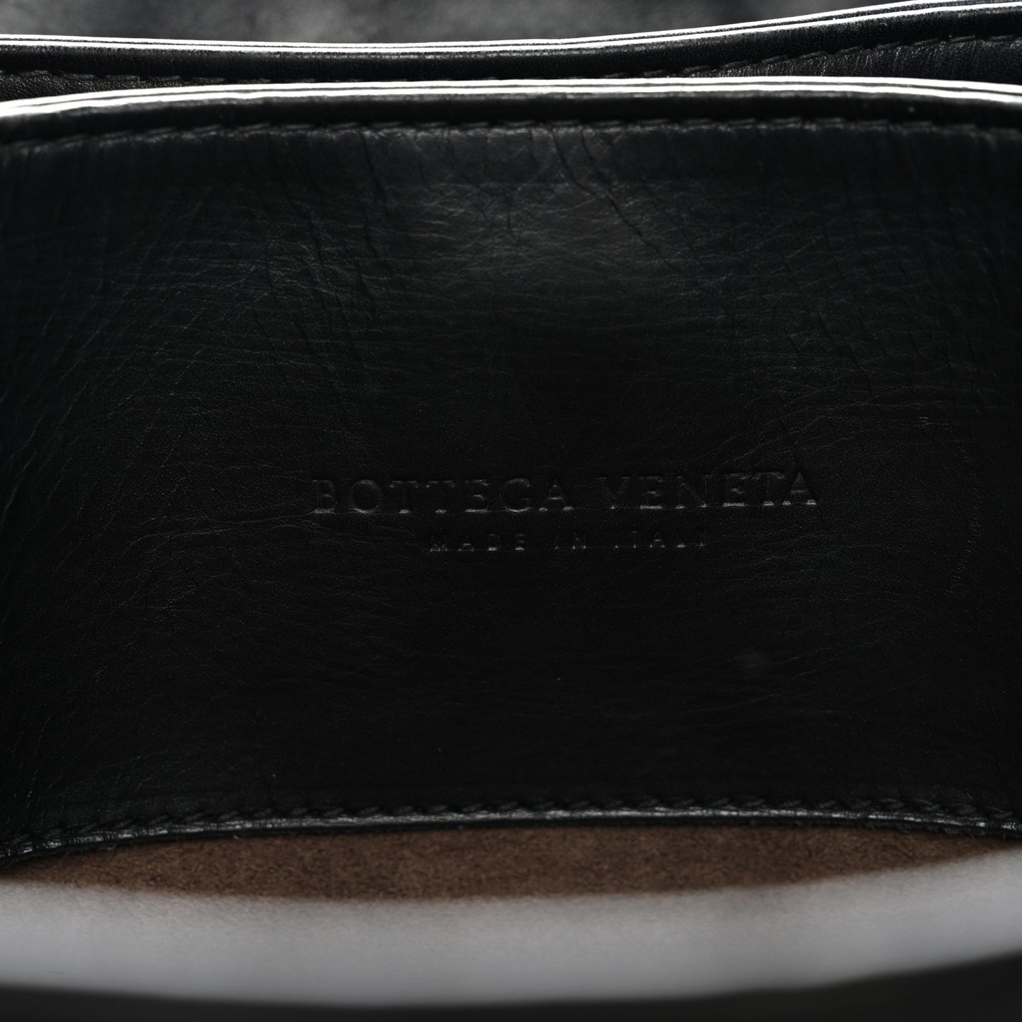 Light Calf Intrecciato Small Roma Black