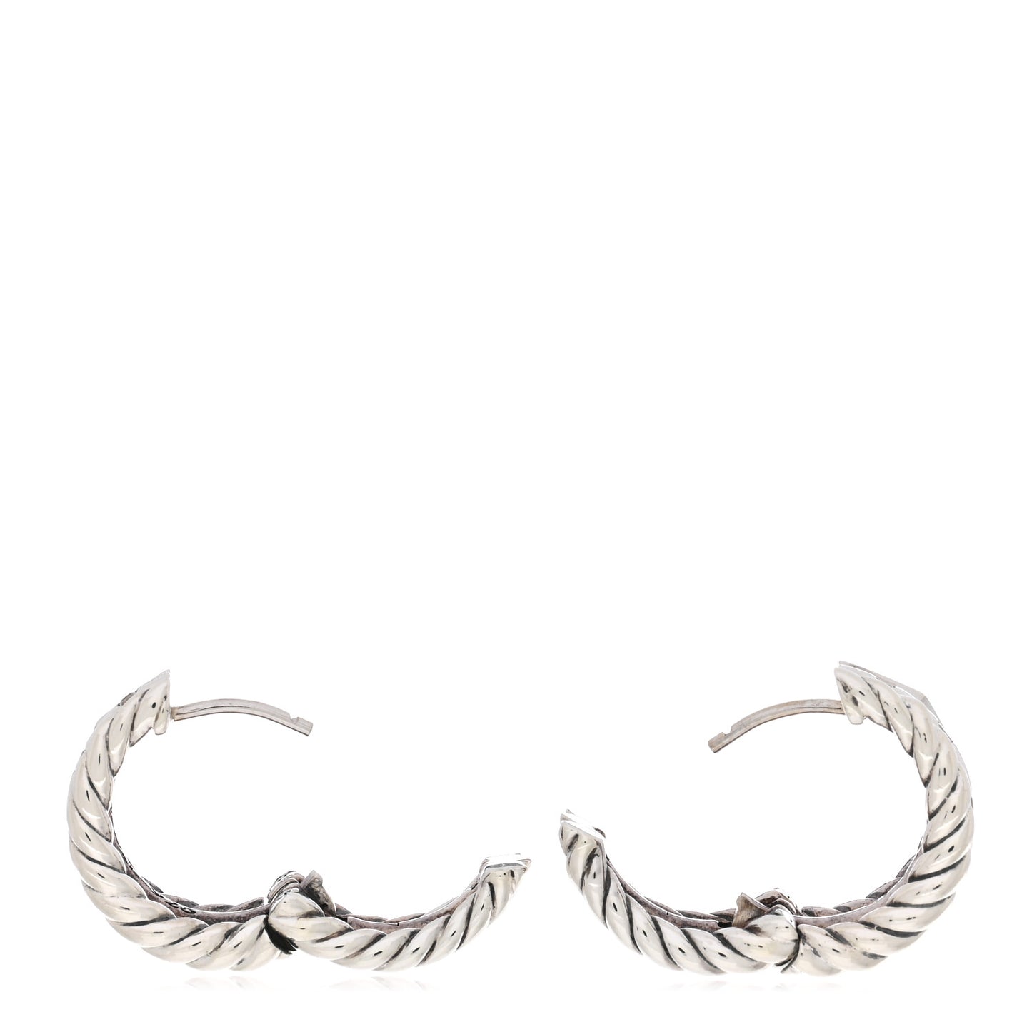 Sterling Silver Diamond Stax Hoop Earrings