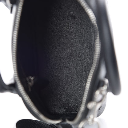 Balenciaga Signature Grained Calfskin Logo XXS Ville Top Handle Bag Black Rose Shocking 10 of 11