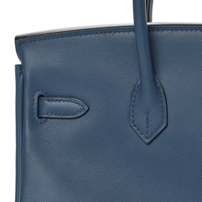 Hermes Swift Birkin 25 Bleu Agate 19 of 33