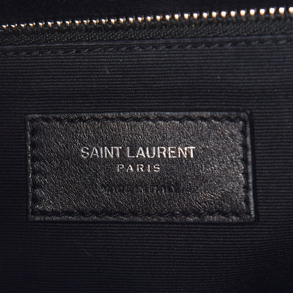 Saint Laurent Calfskin Y Quilted Monogram Small Loulou Backpack Black 6 of 9