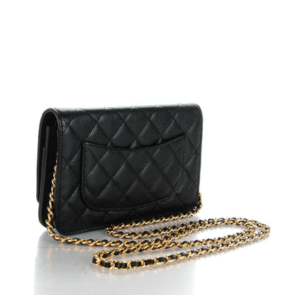Chanel Caviar Quilted Wallet On Chain WOC Black 3 of 8
