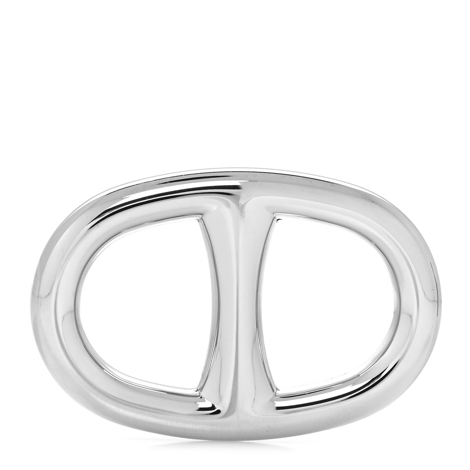 Hermes Palladium Chaine d'Ancre Scarf Ring 1 of 3
