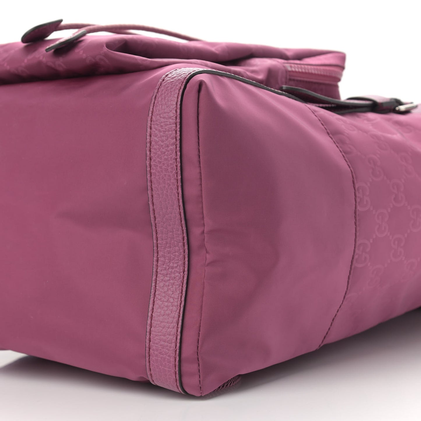 Nylon Monogram Dollar Calfskin Medium Light Double Buckle Backpack Peonia Flower
