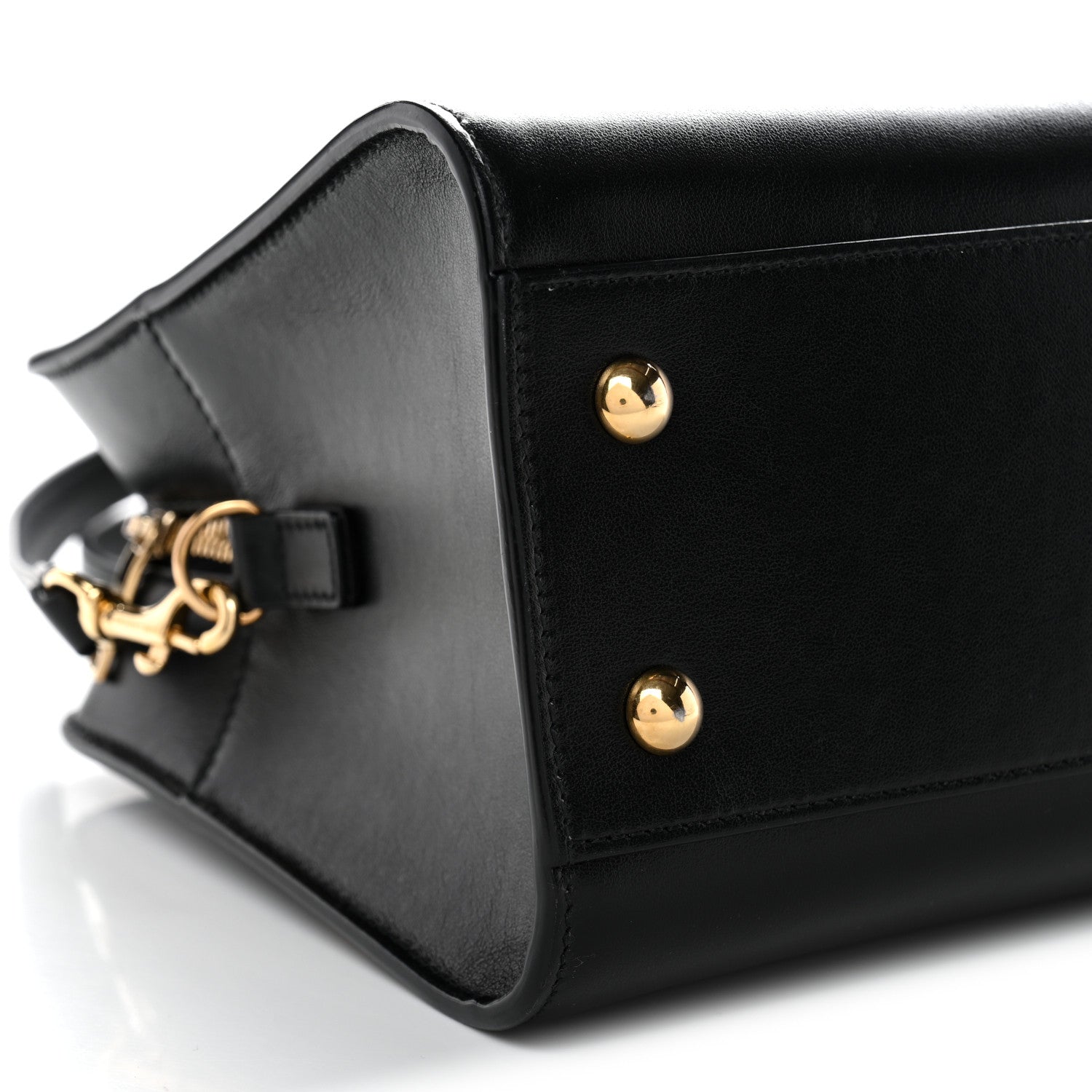 Saint Laurent Calfskin Monogram Baby Cabas Black 9 of 11