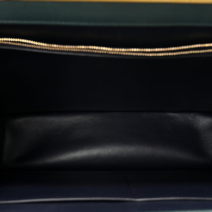 Celine Smooth Calfskin Medium Clasp Shoulder Bag Forest 5 of 10