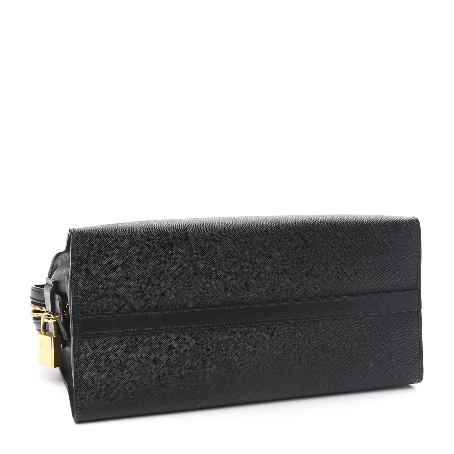 Saffiano City Calfskin Medium Esplanade Tote Black
