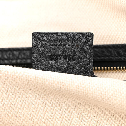 Gucci Pebbled Calfskin Medium Soho Shoulder Bag Black 7 of 13