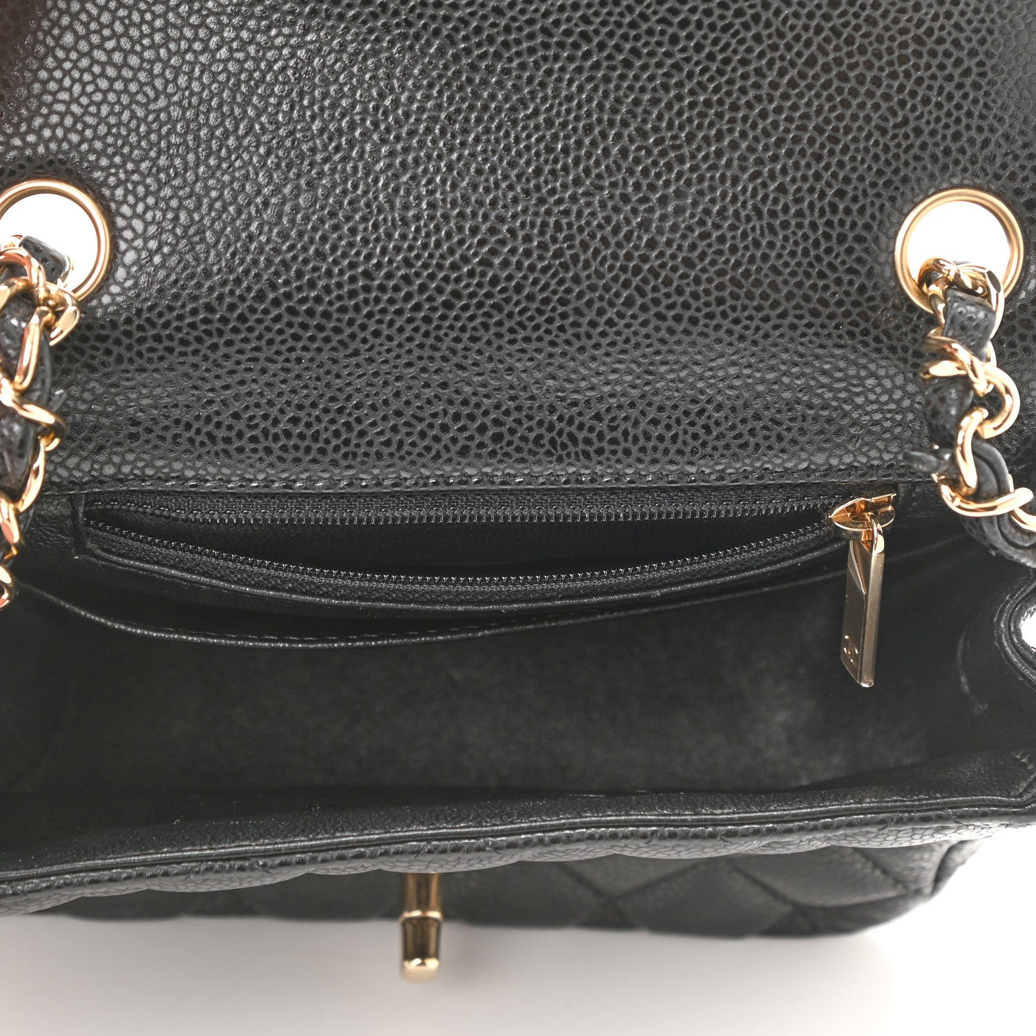 Chanel Caviar Quilted Mini Square Flap Black 5 of 10