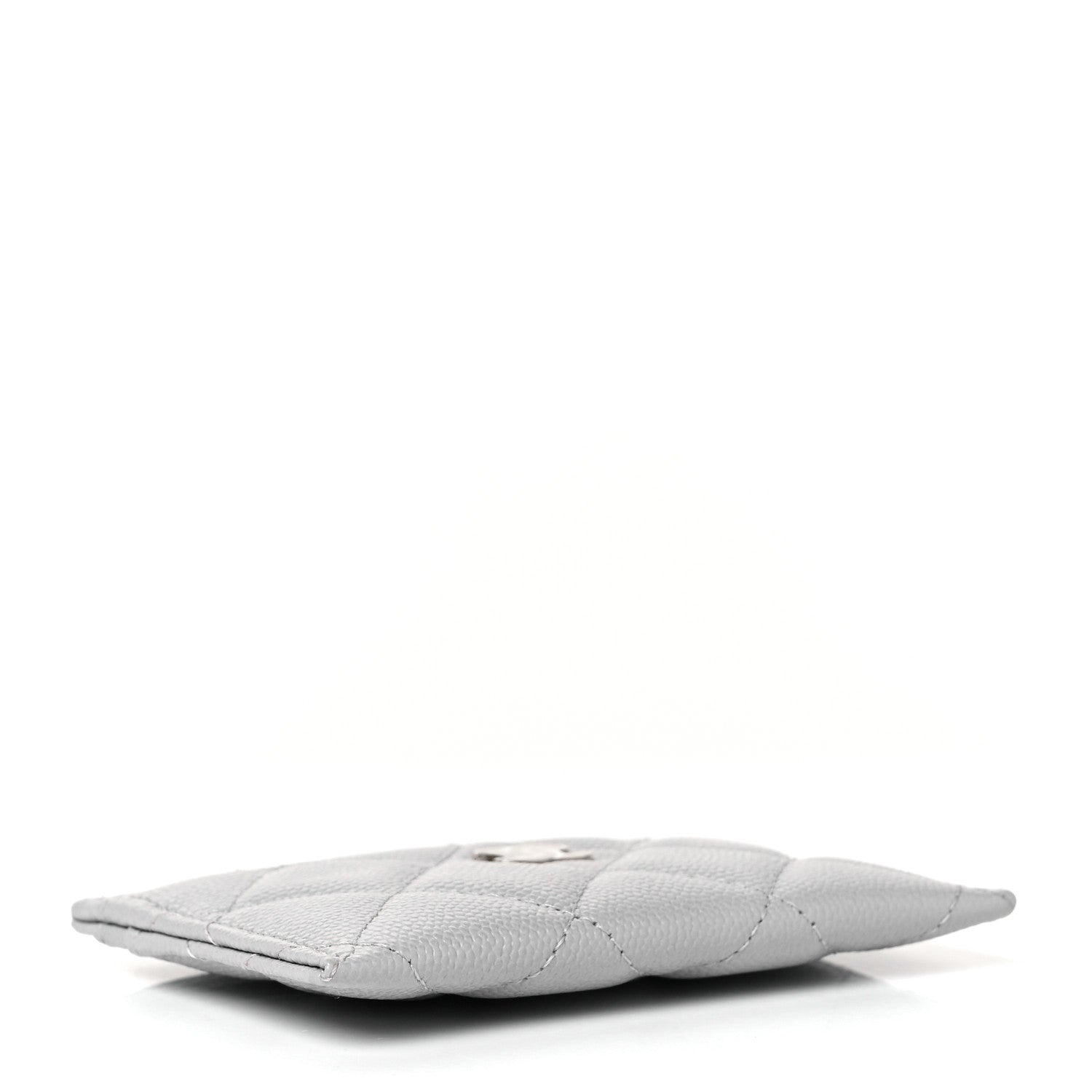 Chanel Caviar Quilted Card Holder Grey 4 of 11