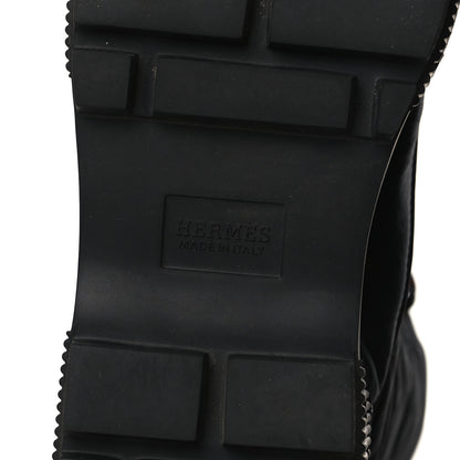 Hermes Calfskin Parachute Fresh Ankle Boots 38.5 Black 6 of 8