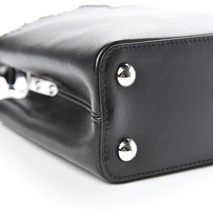 Louis Vuitton Smooth Calfskin Crystal Flowers Capucines BB Black 7 of 9