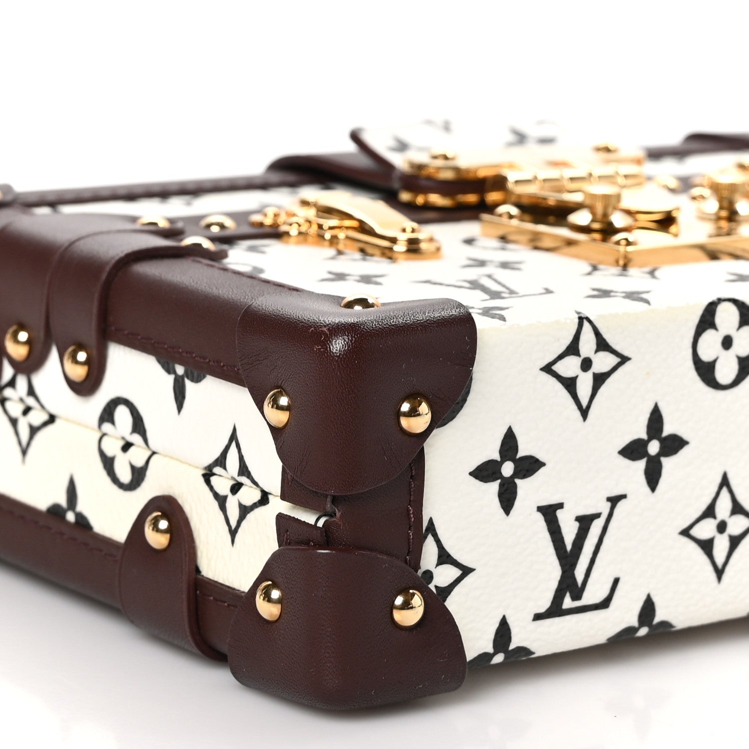 Louis Vuitton Monogram Petite Malle Black White 8 of 9