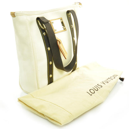 Louis Vuitton Toile Antigua Cabas MM White 3 of 9