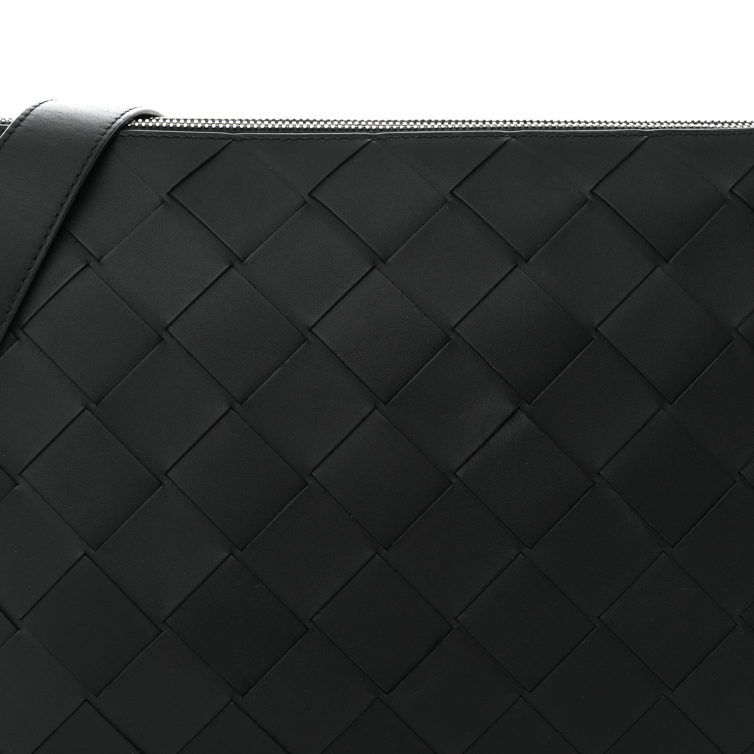 Bottega Veneta Nappa Intrecciato Triple Zip Messenger Bag Black 10 of 15