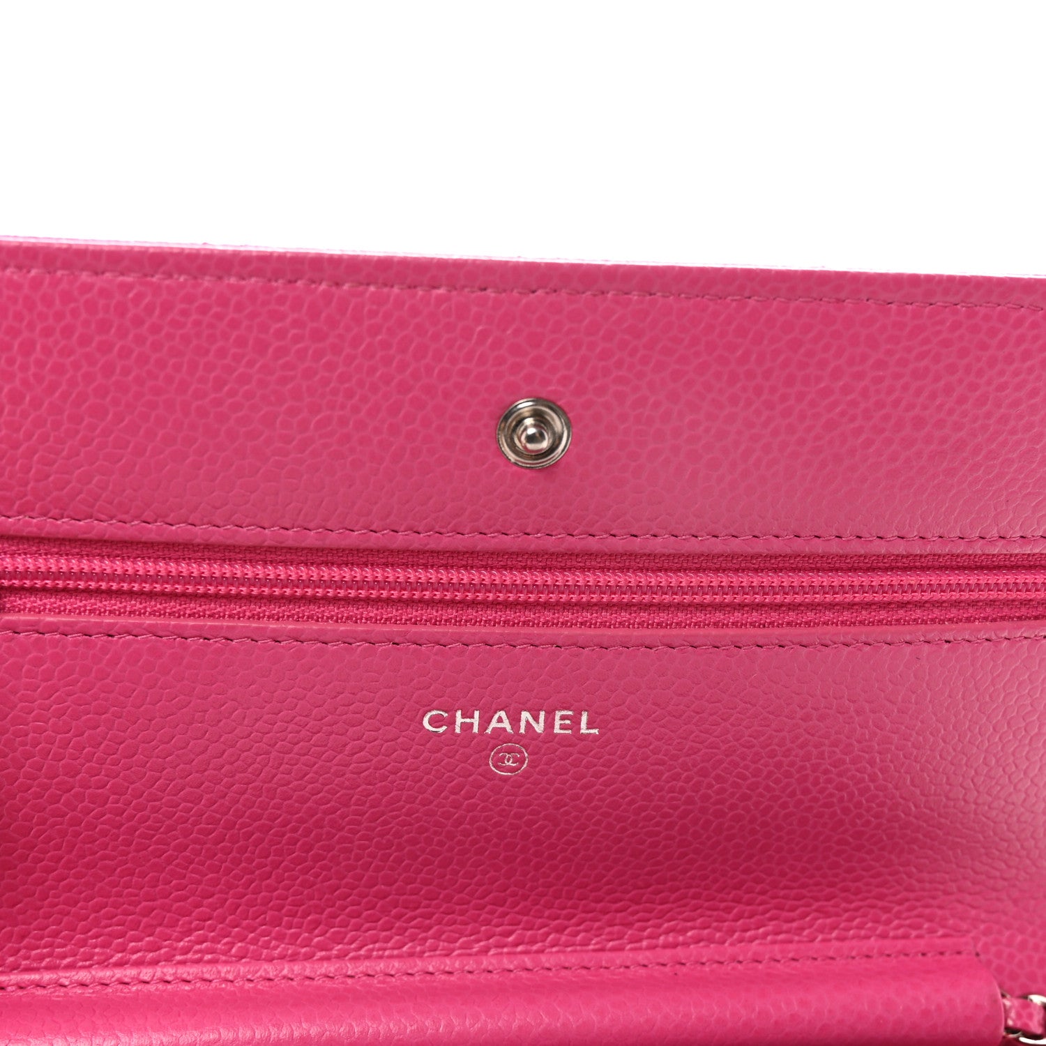 Chanel Caviar Quilted Wallet on Chain WOC Pink 6 of 11