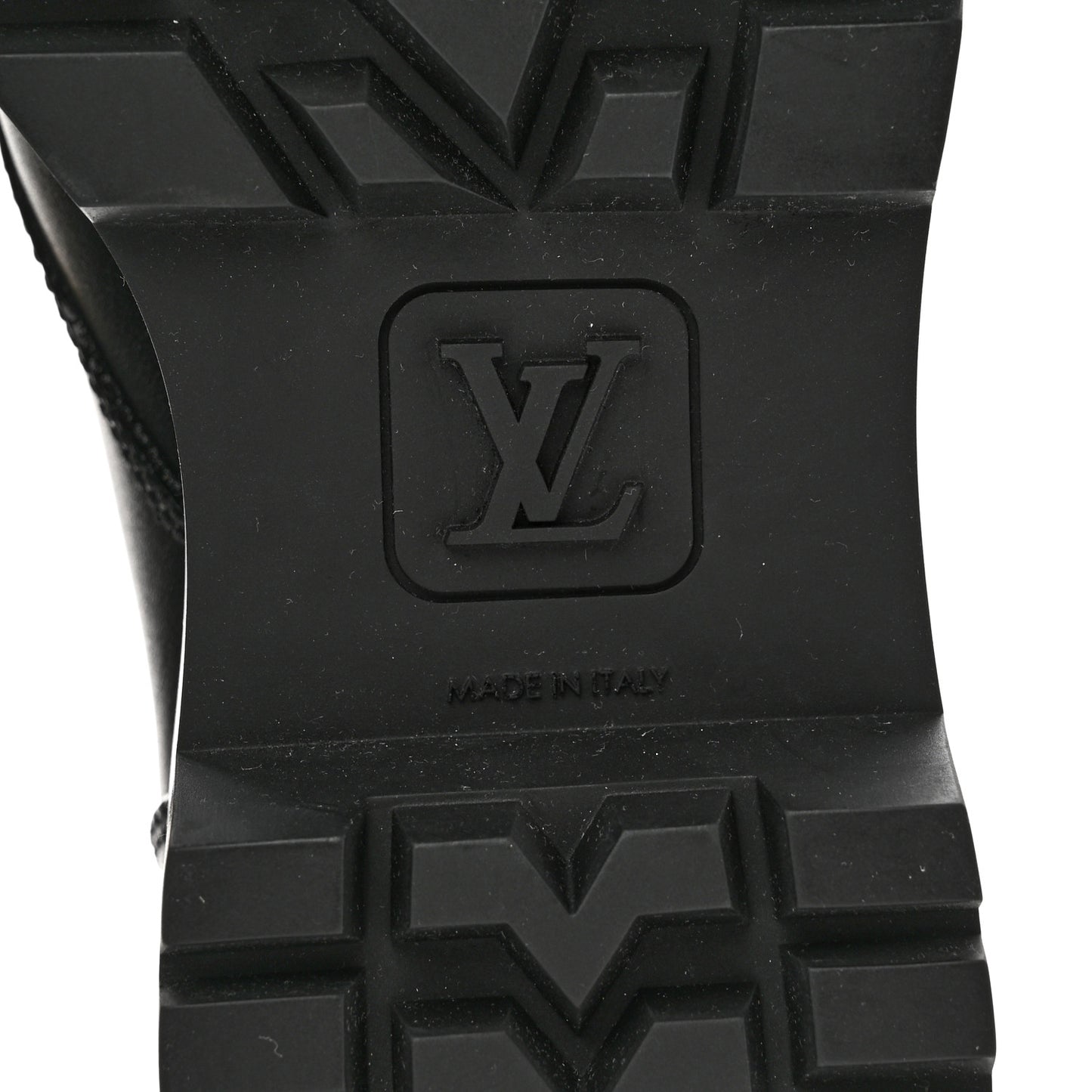 Calfskin Monogram Territory Flat Ranger Boots 37 Black