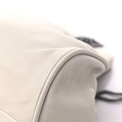 Chanel Lambskin Chain Fringe Handbag White 10 of 14